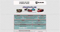 Desktop Screenshot of chevytrucks.org