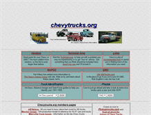 Tablet Screenshot of chevytrucks.org
